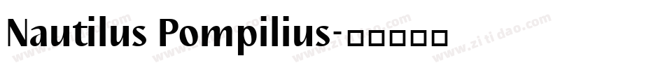 Nautilus Pompilius字体转换